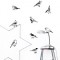 muursticker drawing birds
