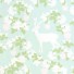 Majvillan-origineel zweeds behangpapier-apple garden turquoise groen roze-7785