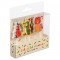 set of 5 colourful party candles