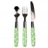 Rex-colourful children's cutlery set-polka dot groen-9628
