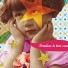 La Marelle Editions-retro pop postkaart met glitters-pendue à ton cou-5005