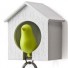 Qualy-porte clé maison oiseau-wit groen-5280